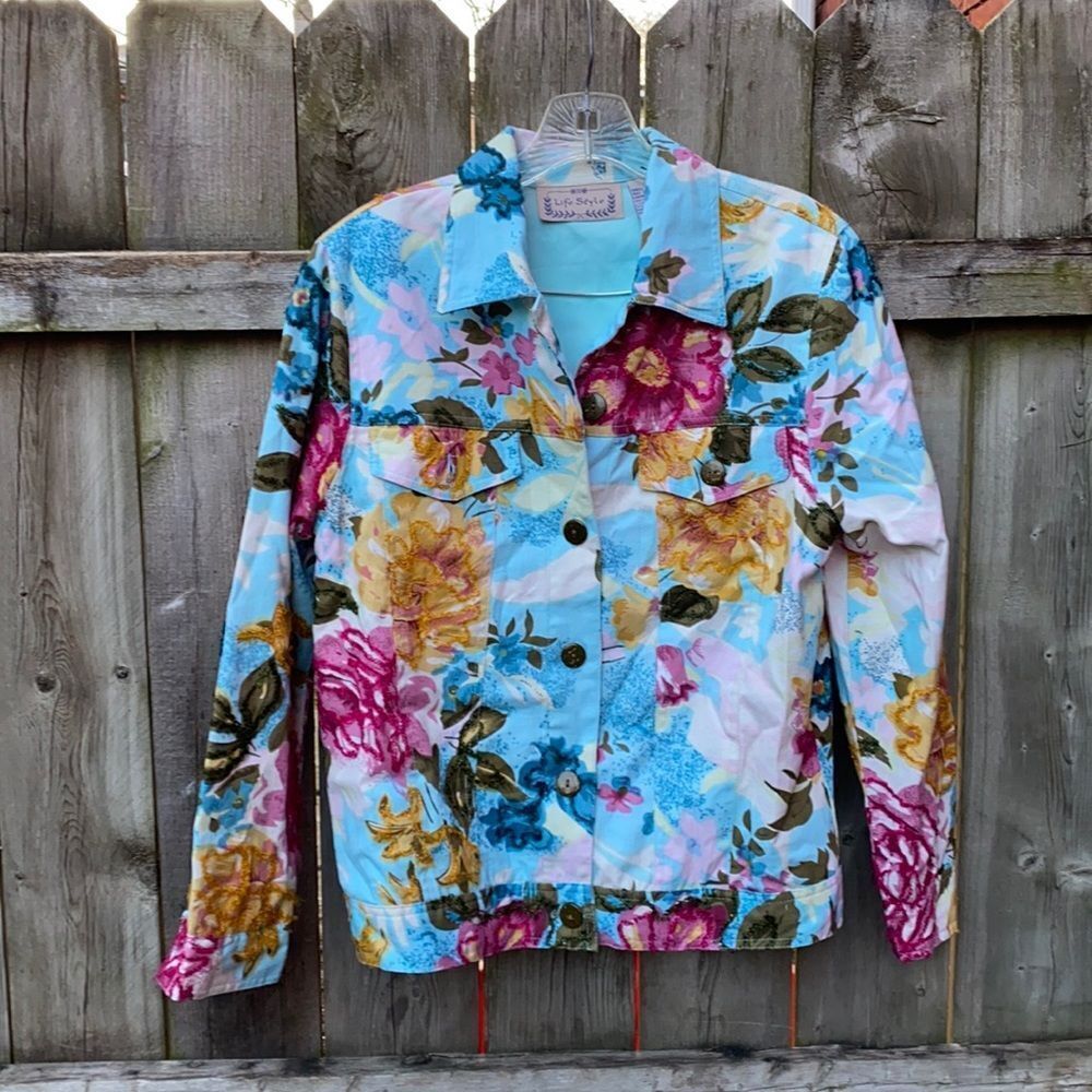 Lifestyle Floral Print Jacket sz. S